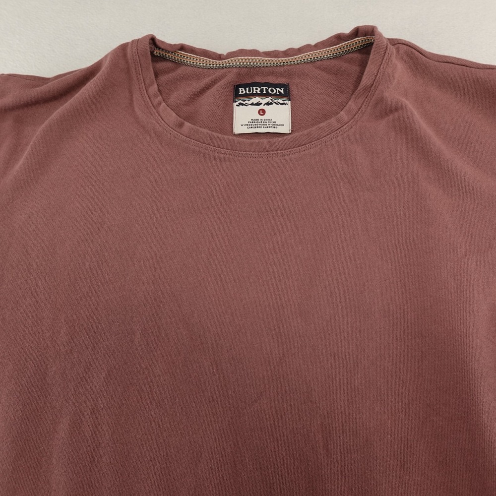 Burton Shirt Womens L Mauve Long Sleeve Crew Outdoors Hike Trail 20396 MinFlaw - Picture 2 of 13